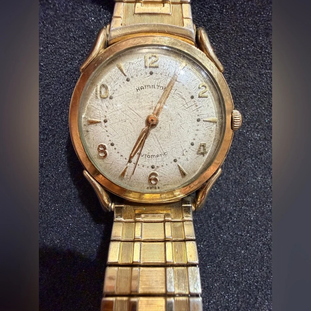 Vintage Hamilton Automatic Gold Classic Timepiece Watch